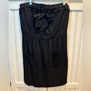 Banana Republic Black Strapless Mini Dress